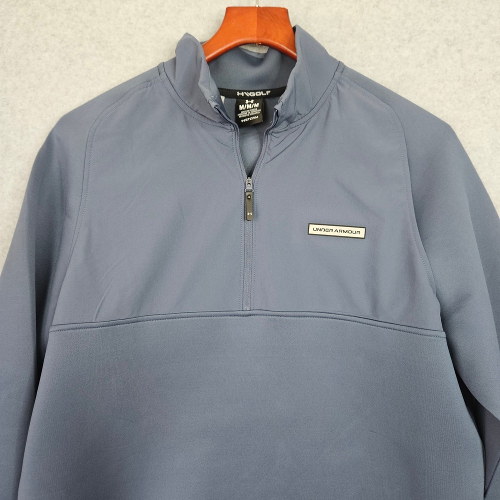 Under Armour Drive Pro Hybrid HZ Mens Blue Golf Pullover 6005666 044 Medium New